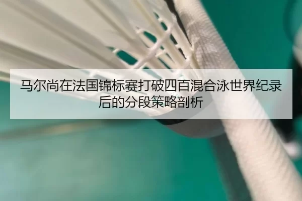 马尔尚在法国锦标赛打破四百混合泳世界纪录后的分段策略剖析