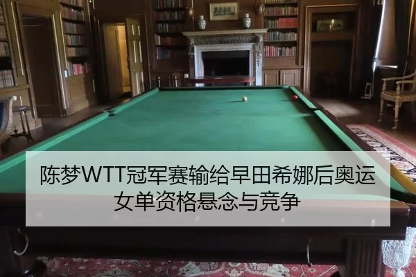 陈梦WTT冠军赛输给早田希娜后奥运女单资格悬念与竞争